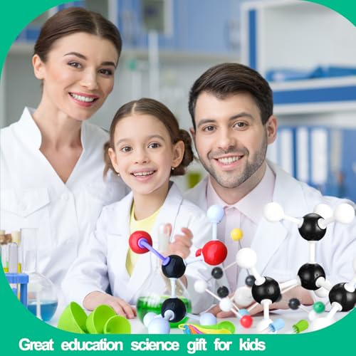 EXBEPE Comprehensive Chemistry Molecular Model Kit 406pc Organic and Inorganic STEM Set,Middle,High School,and College Supplies, Educational Science Set Learning Structure and Reactions Student Gifts - Image 3