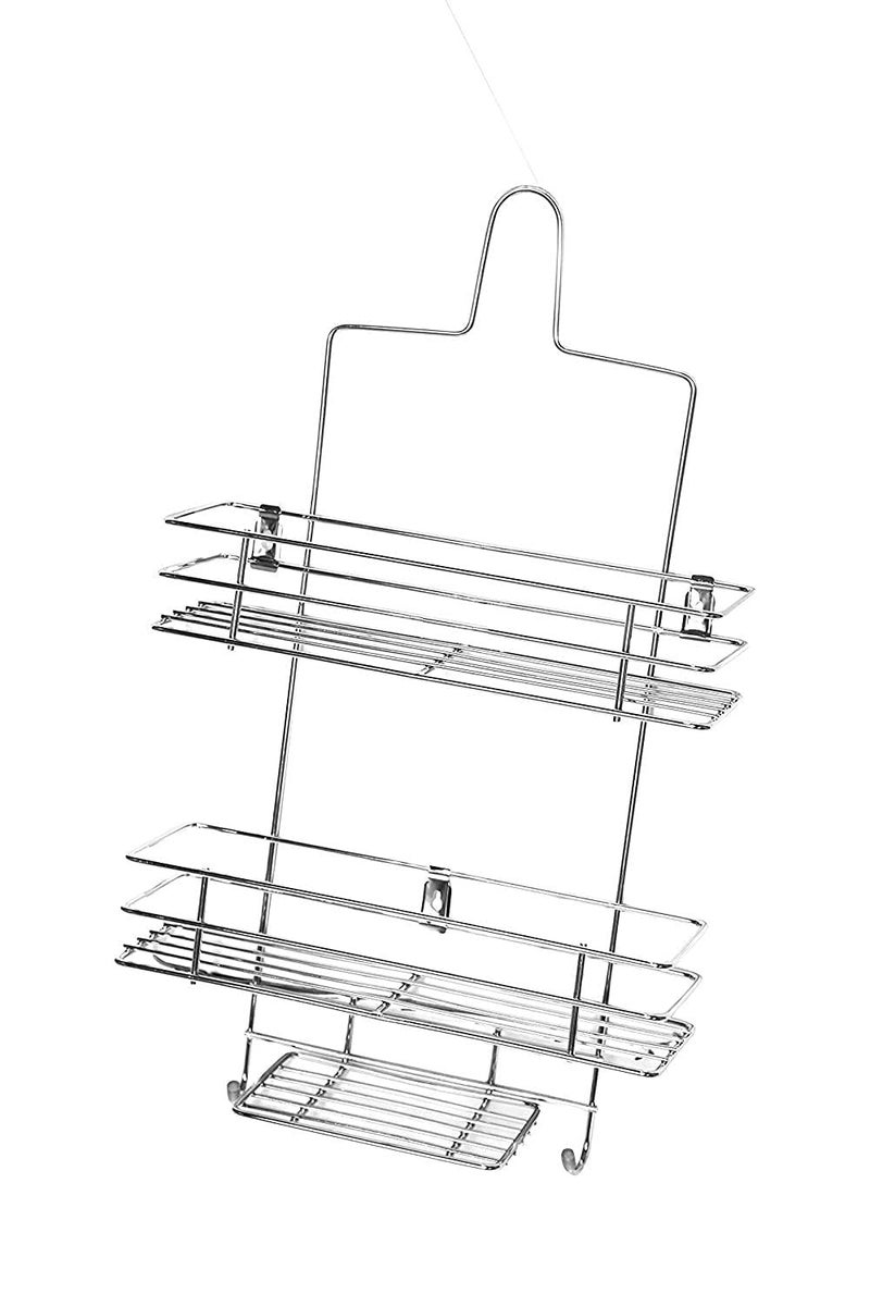 Yorten Stainless Steel Multipurpose Wall Mount Bathroom Shelf Organizer Shower Caddy Soap Holder Stand With Hook Bath Kitchen Rack Bathroom Accessories, Big Size,Design 14 - Image 3