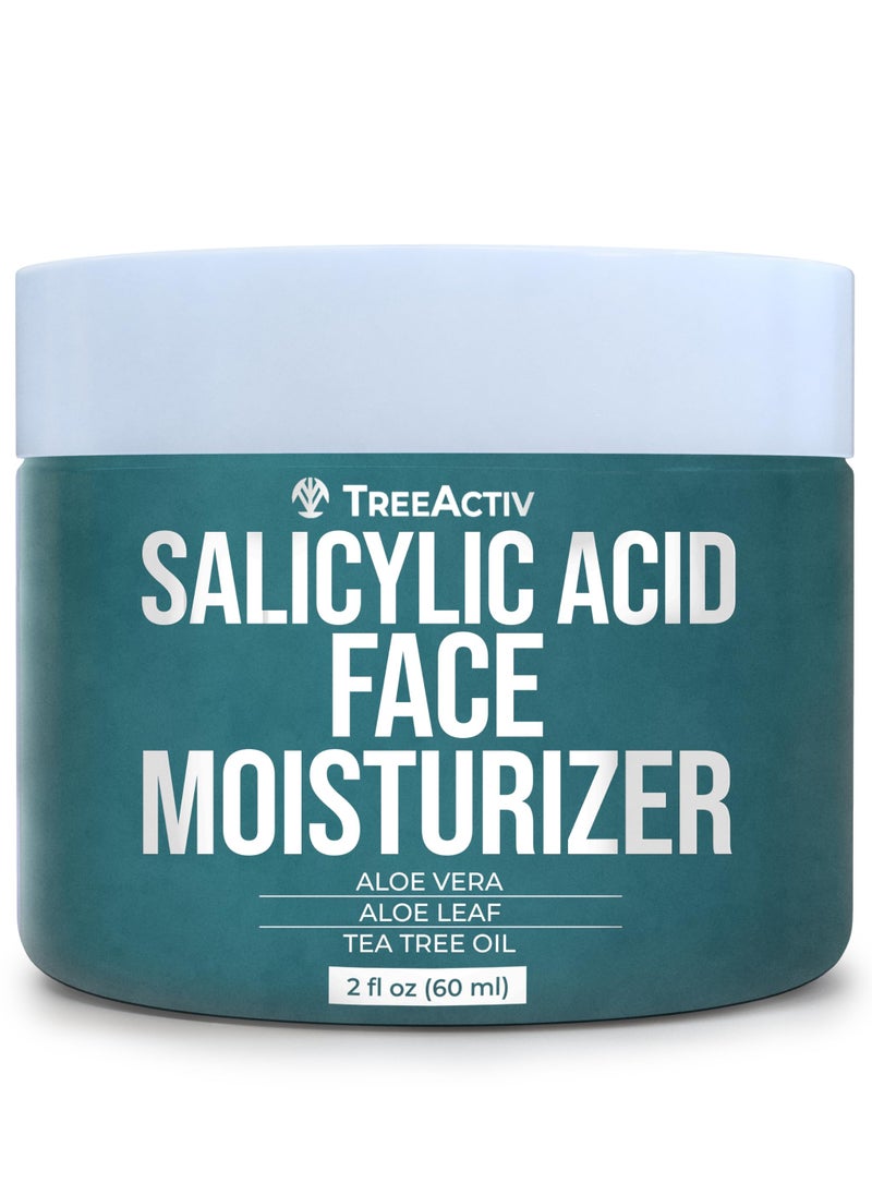 TreeActiv TreeActiv Acne Eliminating Face Cream | Best Natural Extra Strength Fast Acting Treatment for Clearing Facial Acne | Gentle Enough for Sensitive Skin, Adults, Teens, Men, Women | Tea Tree | 2 fl oz 