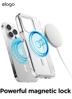 Elago Mag Hybrid for iPhone 14 Pro Case Cover Compatible with MagSafe - Transparent  - Image 3