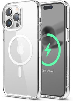 Elago Mag Hybrid for iPhone 14 Pro Case Cover Compatible with MagSafe - Transparent  - Image 1
