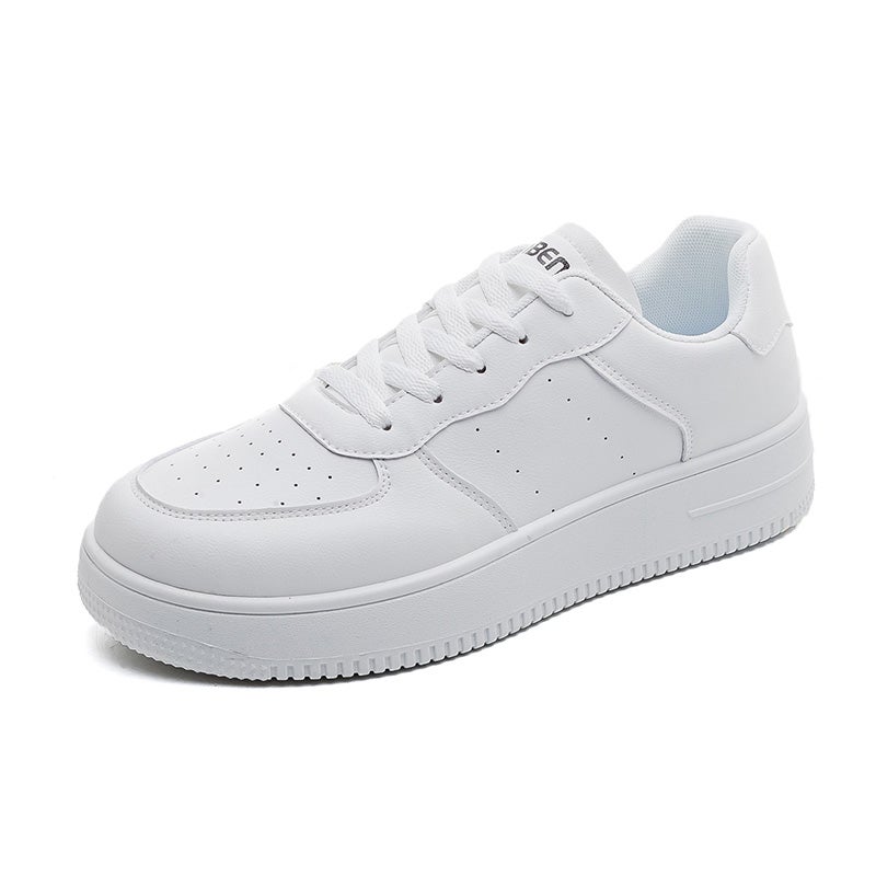RENBEN Breathable And Wear resistant Low top Skateboard Shoes Men's White - Image 4