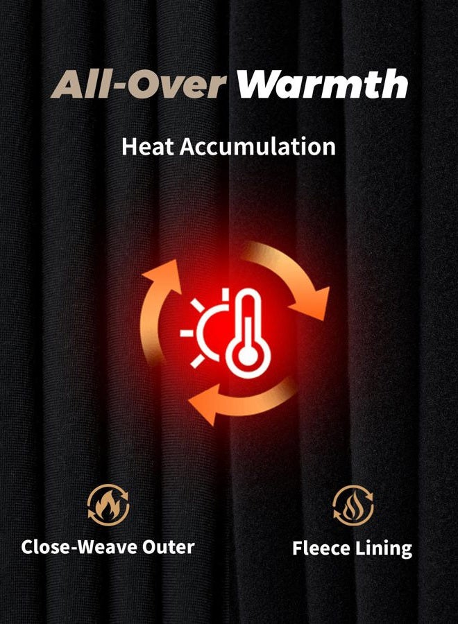 WEERTI Thermal Underwear for Women Long Johns with Fleece Lined, Base Layer Women Cold Weather Top Bottom Black - Image 3