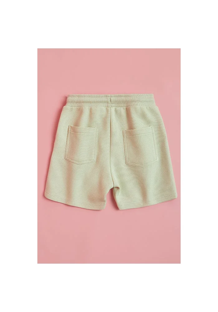 أر أند بي Embroidered Shorts with Drawstring Waist
