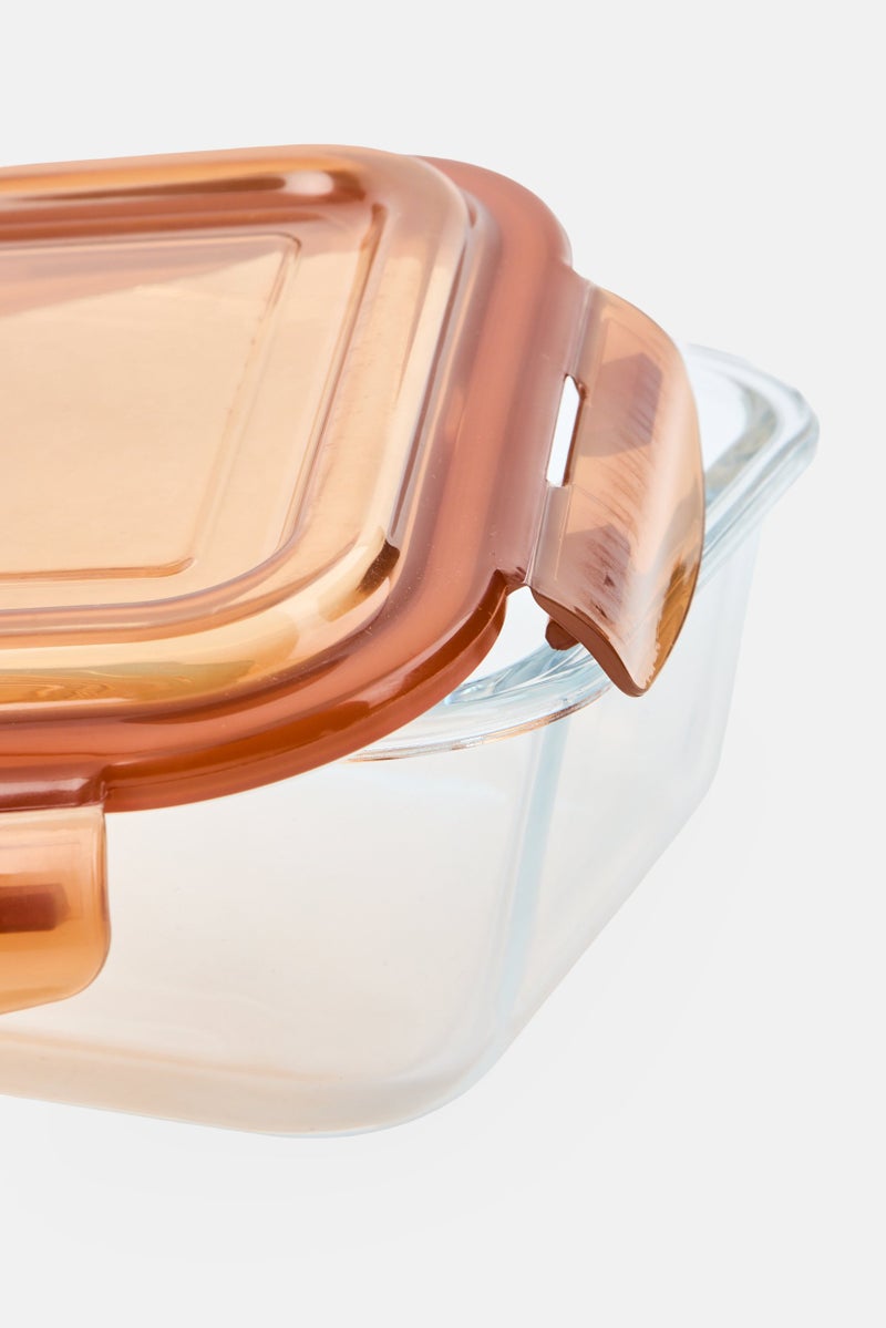 Farberware Glass Storage Container With Silicone Seal Lid, Brown - Image 3