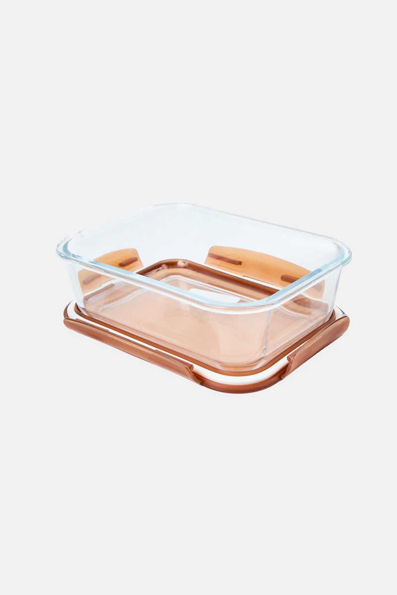 Farberware Glass Storage Container With Silicone Seal Lid, Brown - Image 2