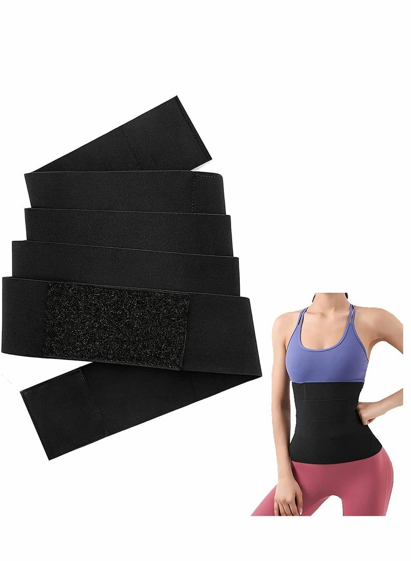 Generic Women's waist trimmer, invisible wrap training belt, adjustable shaping waist belt, shaping clothes (4 meters black)  - Image 1