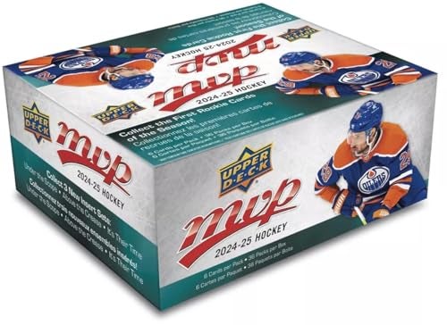 Upper Deck 202425 MVP Hockey Collectible Card Box 216 Cards 6 CardsPack 36 PacksBox NHL - Image 1