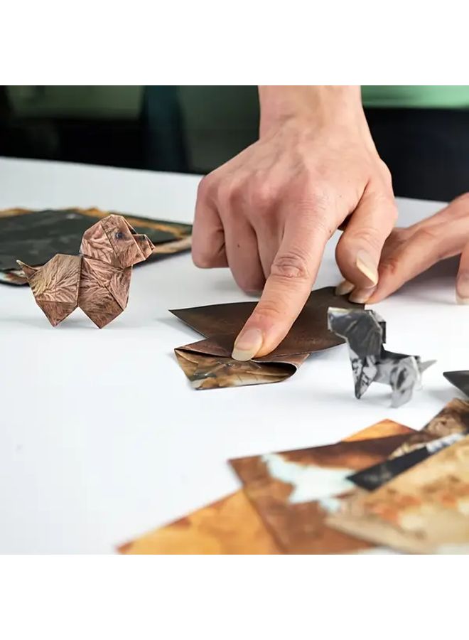 50 قطعة من زينة الكلاب الورقية القابلة للطي لتزيين طاولة الأعياد والحفلات والهدايا - Image 5