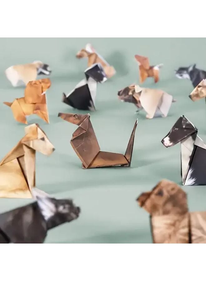 50 قطعة من زينة الكلاب الورقية القابلة للطي لتزيين طاولة الأعياد والحفلات والهدايا - Image 4