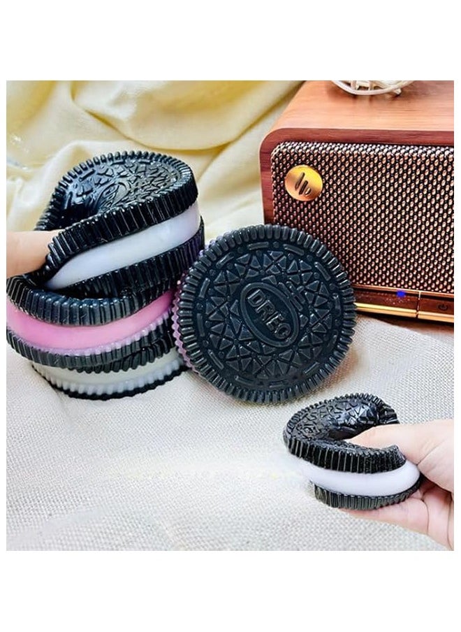 OREAN 2PCS taba Squishy Biscuit Stress Relief Toy,Pinch Decompression Toy for Anxiety & Relaxation, Perfect Desk Accessory & Fun Fidget Toy for Adults, Ideal for Stress Relief  - Image 2