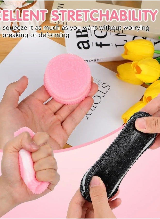 OREAN 2PCS taba Squishy Biscuit Stress Relief Toy,Pinch Decompression Toy for Anxiety & Relaxation, Perfect Desk Accessory & Fun Fidget Toy for Adults, Ideal for Stress Relief  - Image 4