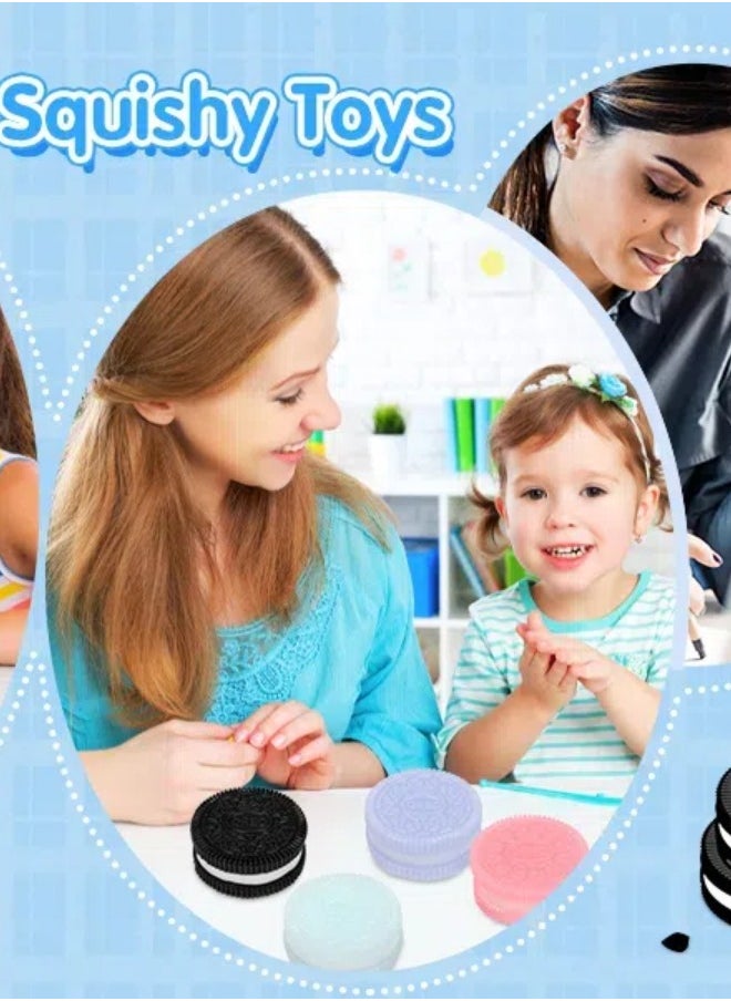 OREAN 2PCS taba Squishy Biscuit Stress Relief Toy,Pinch Decompression Toy for Anxiety & Relaxation, Perfect Desk Accessory & Fun Fidget Toy for Adults, Ideal for Stress Relief  - Image 5