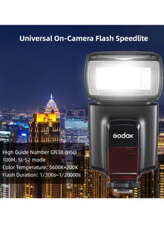 Godox T560II Universal On-Camera Flash GN38 Standard Hot Shoe 2.4G Wireless Trigger with Trigger Transmitter Compatible with Canon Sony Nikon Panasonic Olympus Pentax and Other DSLR Cameras  - Image 5