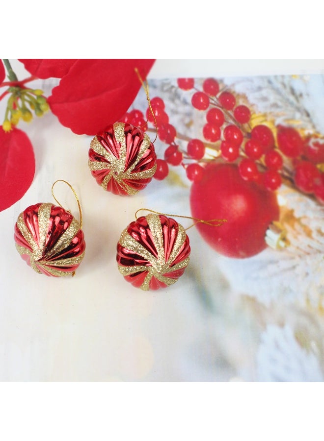 Madhoor Christmas Ornaments Decoration Red 8 Pc 4 Cm - Image 2