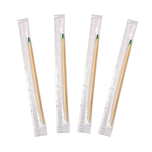 BLUETOP BLUE TOP Wood Bamboo Mint Individually Cello Wrapped Toothpicks 25 Inch Pack 1000High Class Food Picks with FlavorBamboo Mint Toothpicks for AppetizersCocktailsFruitsOliveBBQ Picks - Image 5
