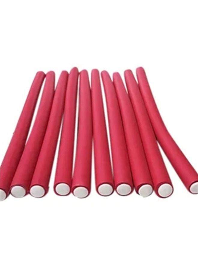 BLOOMING TIME 10-Piece Soft Foam Flexible Curling Rod Twist Hair Rollers 1.5CM - Image 2