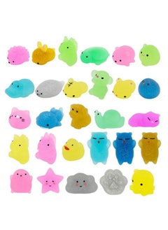 JOYIN 28 Packs Mochi Squishy Toys With Valentine Cards And Filled Hearts, Kawaii Glitter Squishies For Kids Valentines Day Gift Exchange, Classroom Prizes, Valentine Party Favors Supplies  - Image 3