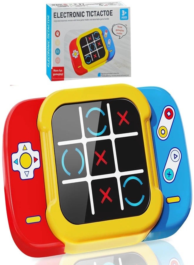 ADKD Electronic Tic Tac Toe Game with Lights and Sounds - 3 Game Modes, Learning Strategy and Brain Development Puzzle Game for Kids (Multicolor) - Image 1