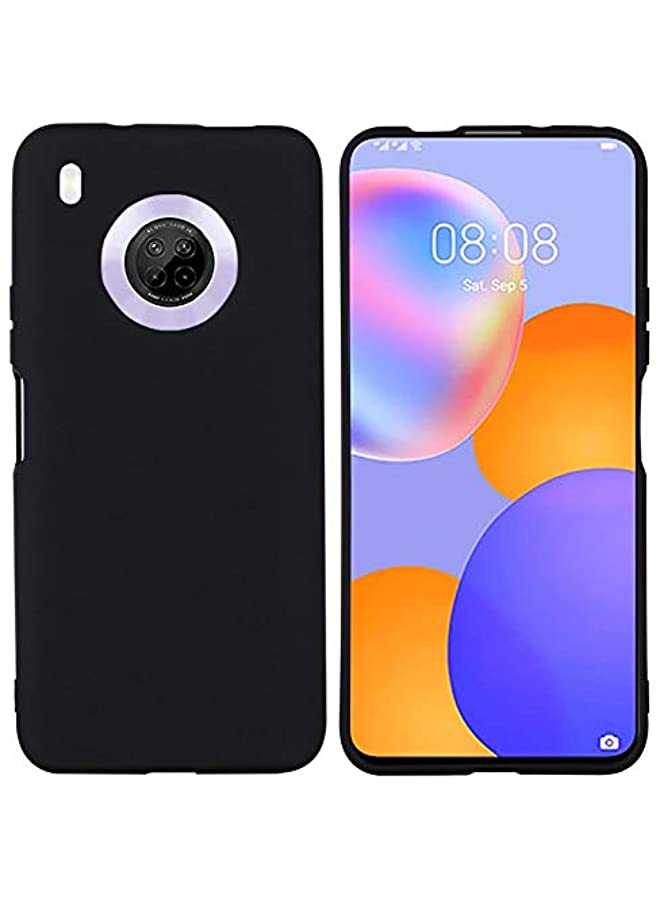 IAF Huawei Y9a Case Cover Black Slim Fit for Soft TPU Back Cover Flexible Silicone Cover Matte Black for Huawei Y9a