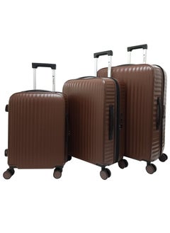 Track Unbreakable Hard Side Suitcase Luggage Sets Lightweight Travel Bag Trolley 3 Pieces Set  - Image 1
