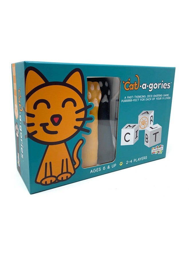 Spin Master Games لعبة النرد لتعلم المفردات من سبين ماستر سوليد روتس كات-أ-غوريز لـ 2-4 لاعبين | ألعاب عائلية للأطفال من عمر 6 سنوات فما فوق - Image 1