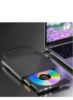 Furtey Premium USB 3.0 External DVD Drive - Ultra Slim Arabic/English Bilingual Optical Burner for Laptop & Desktop, Compatible with Windows 11/10/8/7 Linux Mac, VCD/DVD-RAM/±RW Writer Reader (Desert-Tested Heat-Resistant Black)  - Image 1