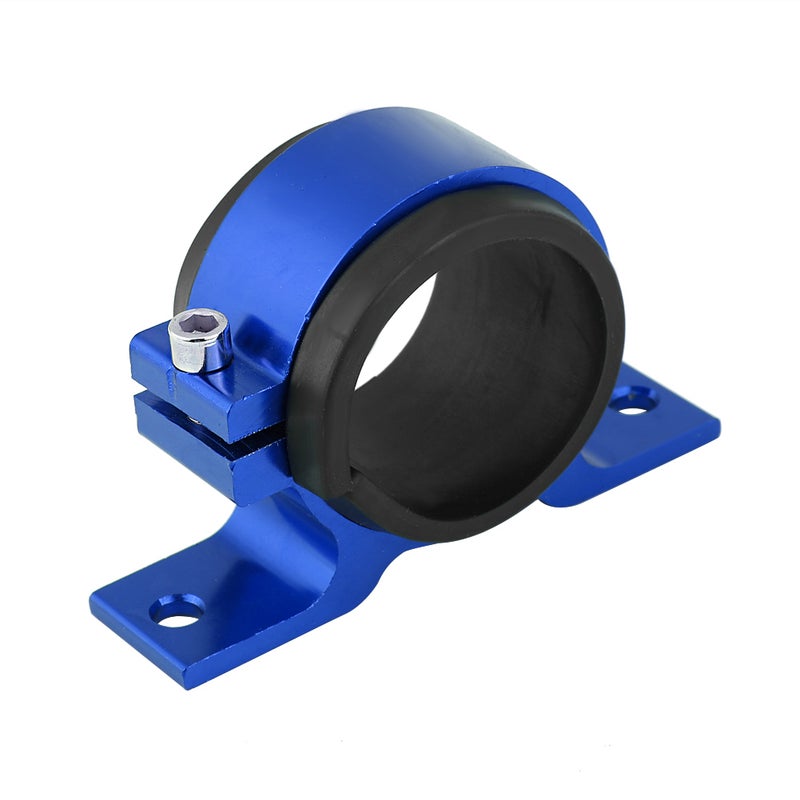 Aluminum Alloy 50mm Car Fuel Pump Mounting Bracket Single Filter Clamp Cradle Blue - Image 1