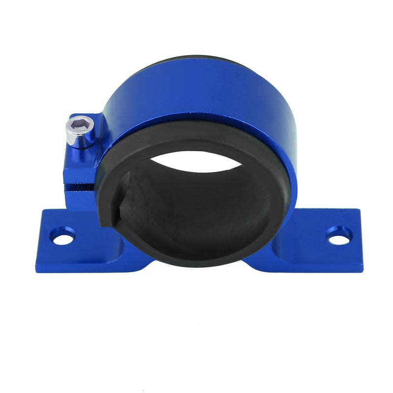 Aluminum Alloy 50mm Car Fuel Pump Mounting Bracket Single Filter Clamp Cradle Blue - Image 3