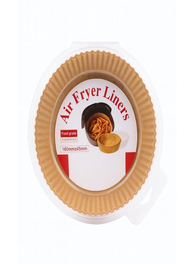 HOYEHOLA Air Fryer Paper Liners 100 Pcs | Disposable Non-Stick Parchment Paper for Air Fryer, Baking & Roasting | Easy Cleanup Basket Liners (160mm) - Image 1