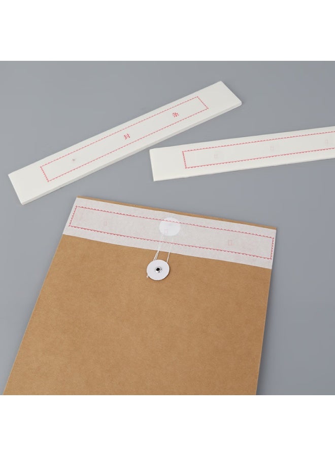 Ubiquitin Ubr File Sealing Strip Red Letter Tender Doent Envelope Seal Strip Adhesive Seal Strip 308*50mm 100 Sheets/ Pack 1821 - Image 3