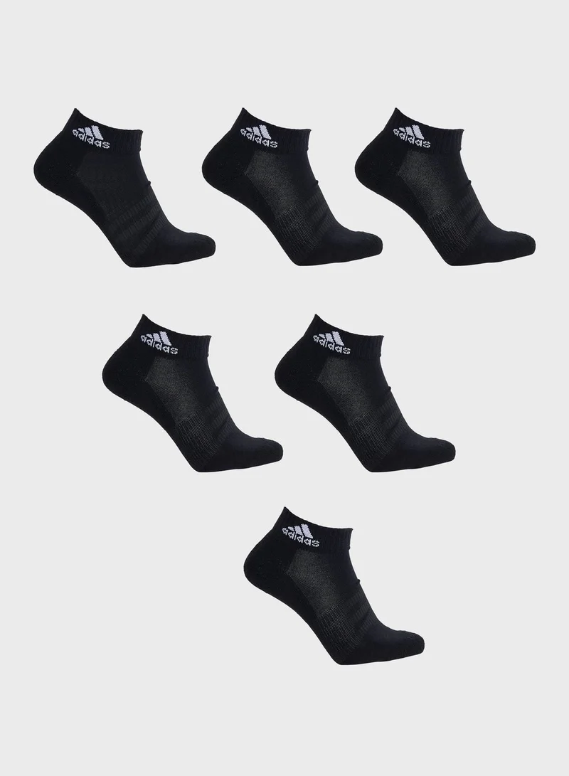 Adidas C Spw Ank 6P Black Training Socks For Unisex 10K - 11.5K