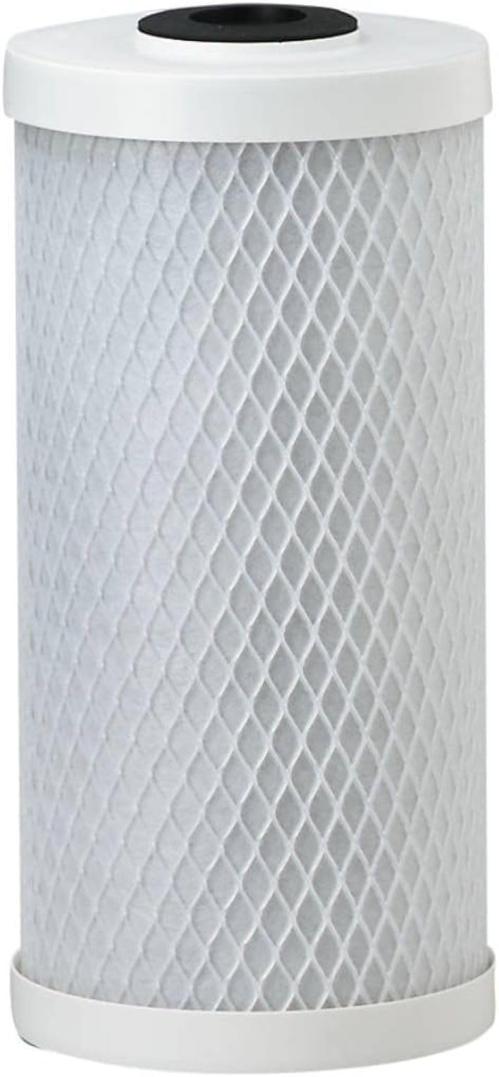 Pentek Pentair Pentek CBC-BB Big Blue Carbon Water Filter, Whole House Heavy Duty Carbon Block Replacement Cartridge with Bonded Powdered Activated Carbon (PAC) Filter, 10" x 4.5", 0.5 Micron, White - Image 1