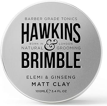 Hawkins & Brimble Hawkins Brimble Matt Clay 100ml34 fl oz Non Greasy Matte Hair Styling For Men Softens Repairs Allows for Restyling Our Acclaimed Subtle Signature Scent - Image 1