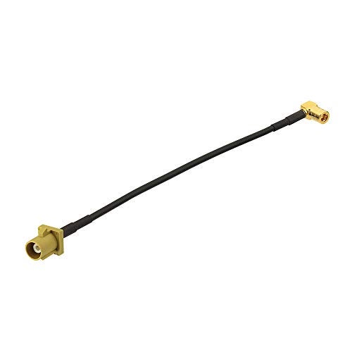 Eightwood Satellite Radio Antenna Adapter Cable 6 inches Fakra Curry Code K Male to SMB Female Right Angle Compatible with Sirius XM Car Vehicle Radio Stereo Receiver Tuner - Image 2