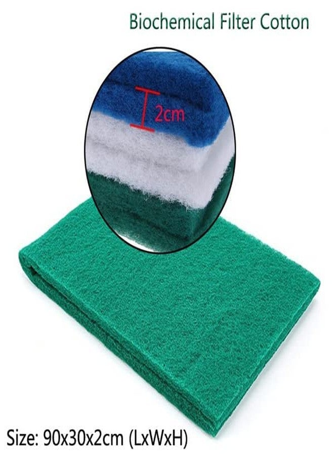 VAYINATO® Aquarium Fish Tank Biochemical Filter Sponge Aquarium Filter Cotton Media for Cultivating Bacteria Flexible Easy Cut (50 * 50 * 2 cm) (Blue) by Pezlifeworld - Image 4