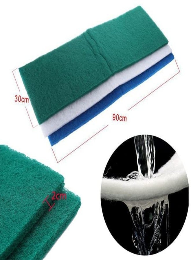 VAYINATO® Aquarium Fish Tank Biochemical Filter Sponge Aquarium Filter Cotton Media for Cultivating Bacteria Flexible Easy Cut (50 * 50 * 2 cm) (Blue) by Pezlifeworld - Image 3