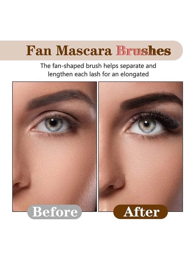 Generic 3Pcs Folding Angle Scalloped Lash Brush,Eyelash separator tool 2024 New lash separator Mascara Brush Eyelash Comb Separator for Upper Lower Eye Lash,Lash Fan,Lash Brush,Eyelash Wand  - Image 2