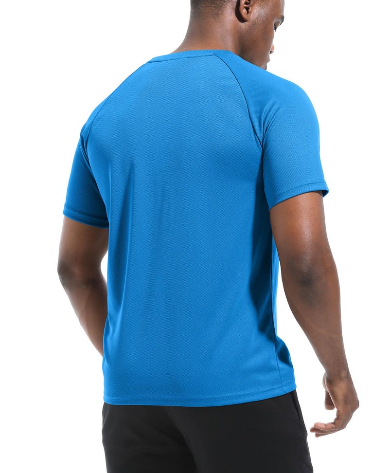 Boyzn 5 Pack Workout Shirts for Men - Activewear Tops Gym Shirts Dry Fit Mesh Moisture Wicking Running Fitness Short Sleeve Crewneck Sports Athletic T-Shirts 5P01-L - Image 5