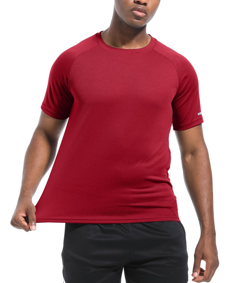 Boyzn 5 Pack Workout Shirts for Men - Activewear Tops Gym Shirts Dry Fit Mesh Moisture Wicking Running Fitness Short Sleeve Crewneck Sports Athletic T-Shirts 5P01-L - Image 3