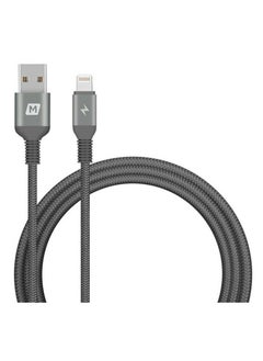 موماكس كابل MOMAX Elite Link لايتنينغ إلى USB بطول 1.2 متر – DL11D – رمادي-اسود  - Image 1