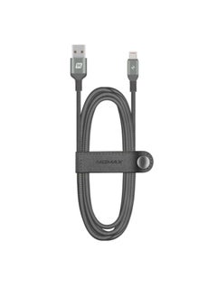 موماكس كابل MOMAX Elite Link لايتنينغ إلى USB بطول 1.2 متر – DL11D – رمادي-اسود  - Image 3