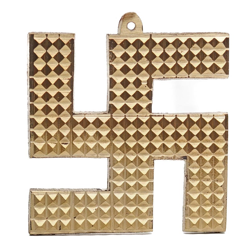 Plus Value Panchdhatu Pyramid Swastik Main Door Entrance Enhance Vastu Cure Defects Remedies for Home Office Positive Energy Good Luck Prosperity Size 3inch 1pc - Image 3
