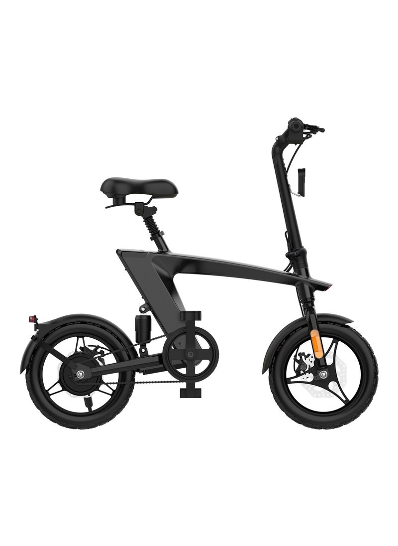 GREEN LION - Electric Bike GBK-200 250W with 3 Gear Levels and 36V Headlight / Front & Rear Disc Brakes / 100kg Load / 25 km/h Speed / Safe and Reliable Electric Bicycle - Black - Image 1