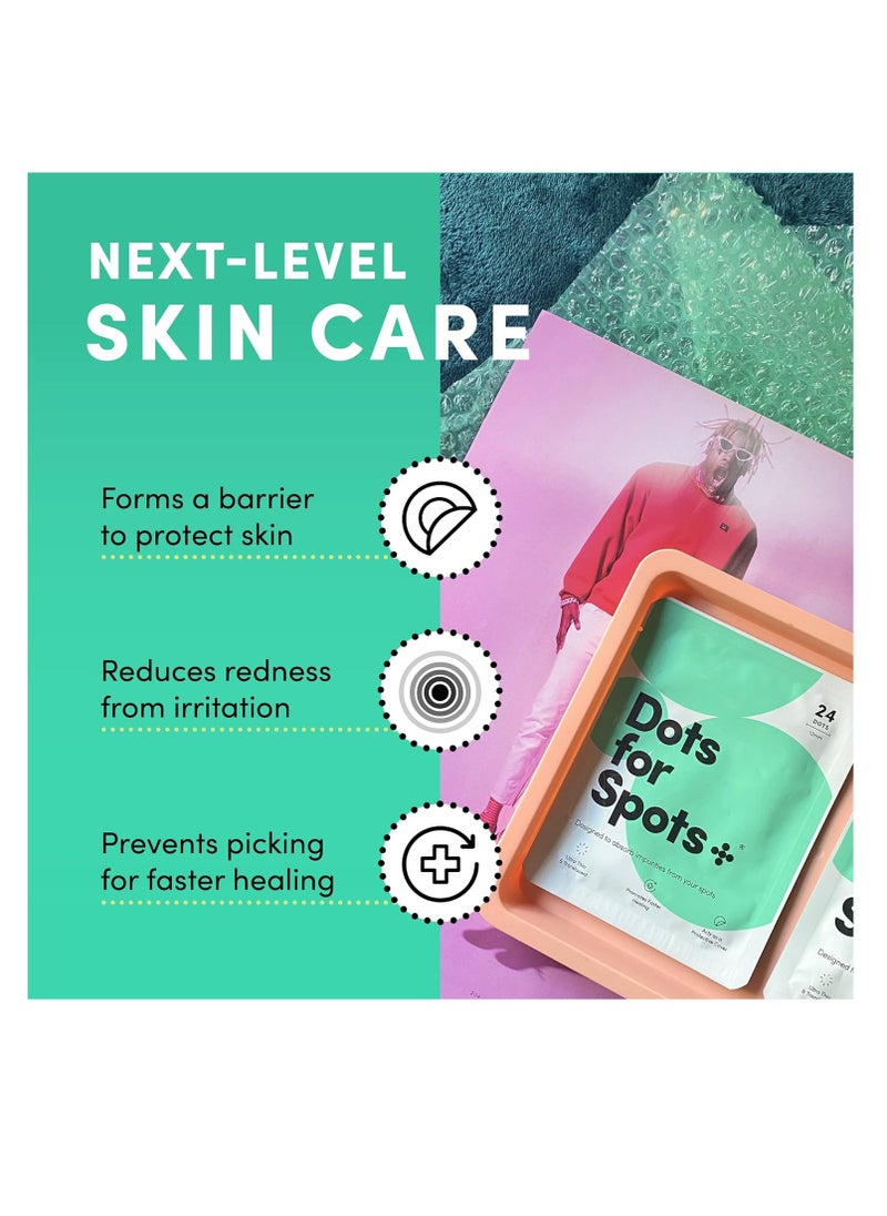 Dots for Spots Dots for Spots Pimple Patches for Face - Pack of 60 Hydrocolloid Acne Patch - Invisible Zit Stickers Treatment for Face and Body - Mighty, Fast-Acting, Vegan & Cruelty Free Korean Skin Care  - Image 4