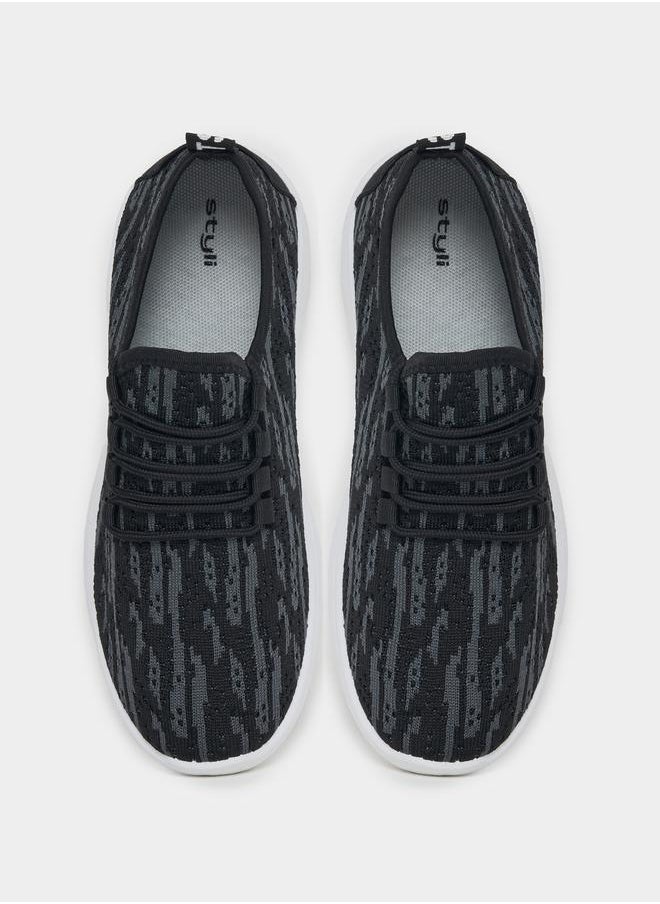 Styli - Textured Elasticated Lace Running Shoes - Image 1