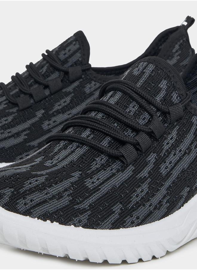 Styli - Textured Elasticated Lace Running Shoes - Image 1