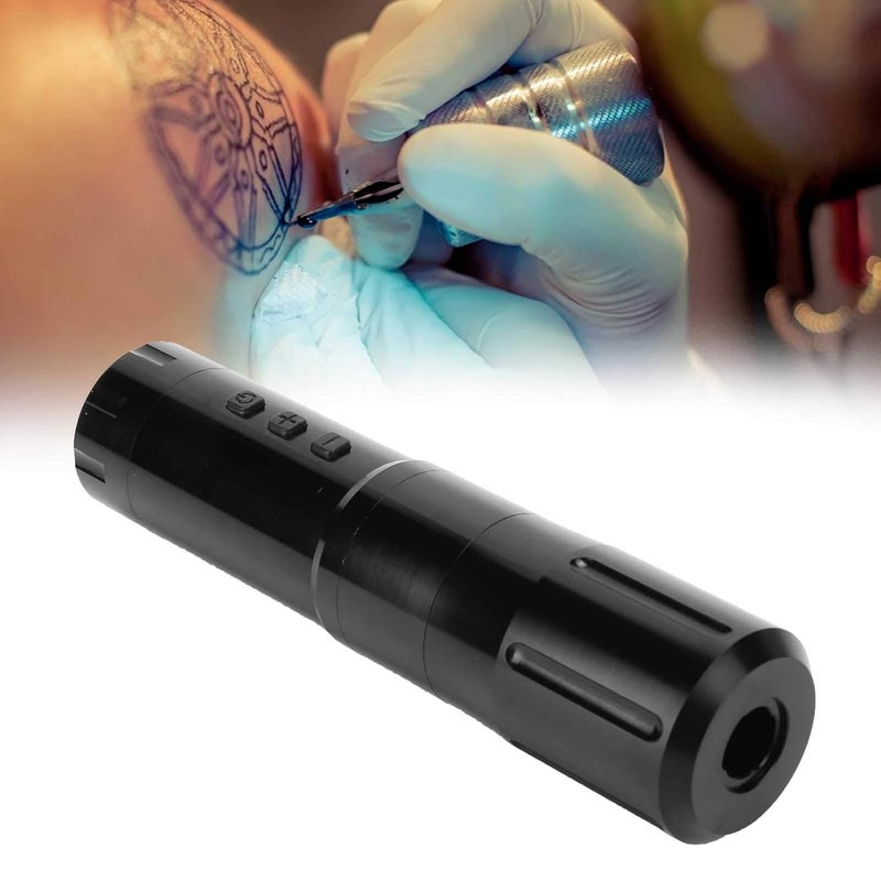 klarako Tattoo Machine, Rotary Tattoo Gun Machine With Tattoo Machine Tattoo Tattoo Machines Batter Lcd Display 10000Rpm Strong For Tattoo Machines Motor Tattoo Pen Black(Black) - Image 3
