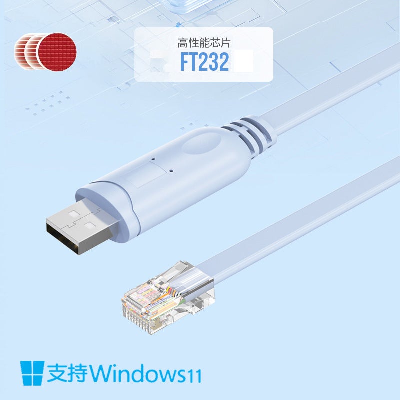 H3c Console Rj45 Generic Youyilian Console Line Usb To Rj45 Serial Port Line Rs232 ...