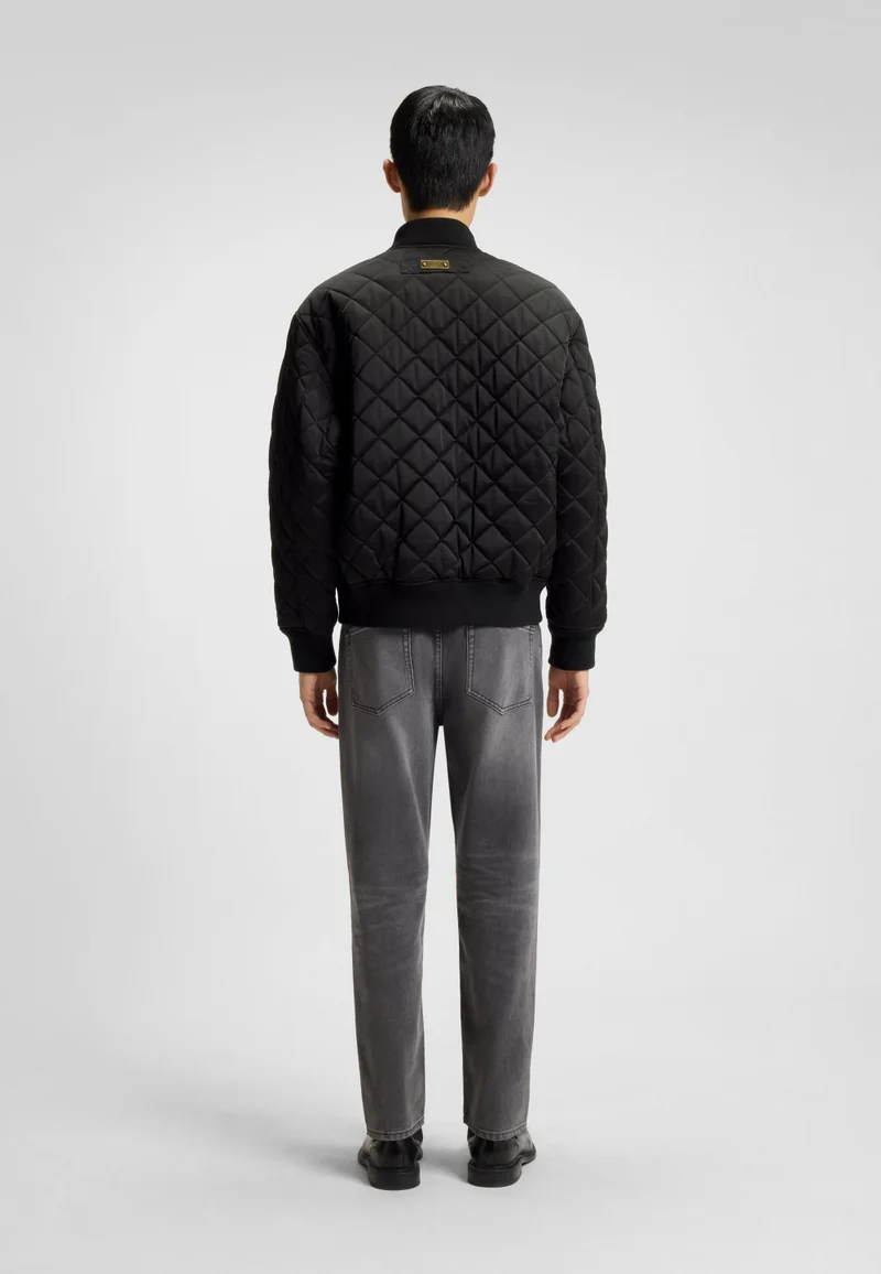 HUGO Water-repellent jacket in quilted satin